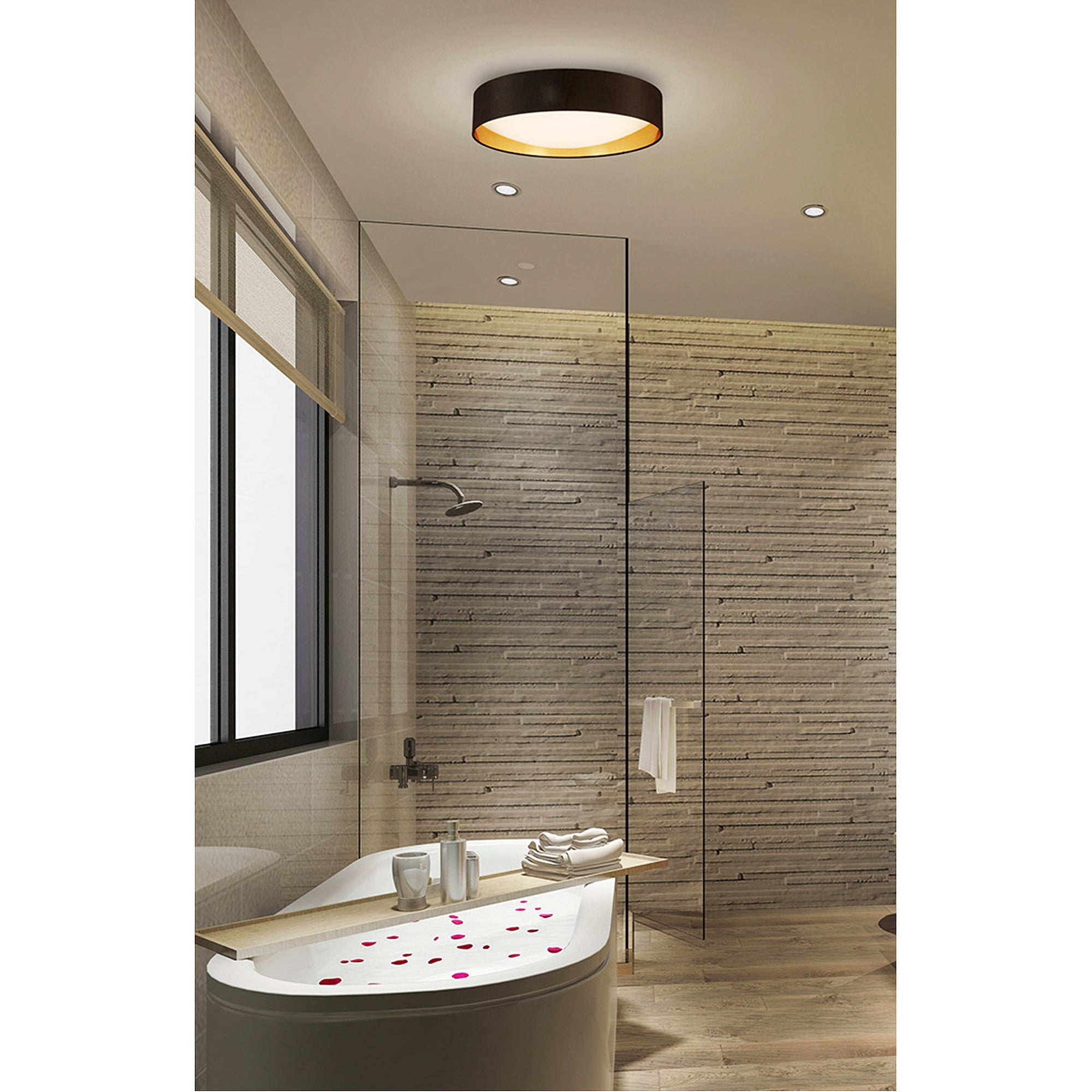 Lighting Orme 20 Inch Flush Mount LED Ceiling Light Fixture, (Used) - VMInnovations