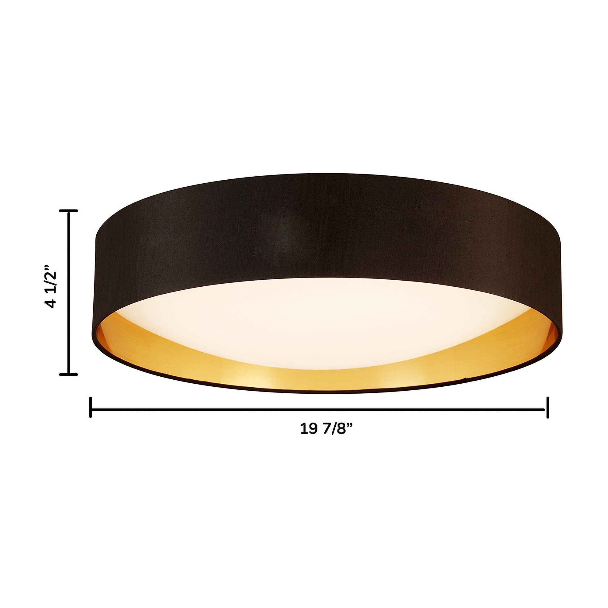 Lighting Orme 20 Inch Flush Mount LED Ceiling Light Fixture, (Used) - VMInnovations