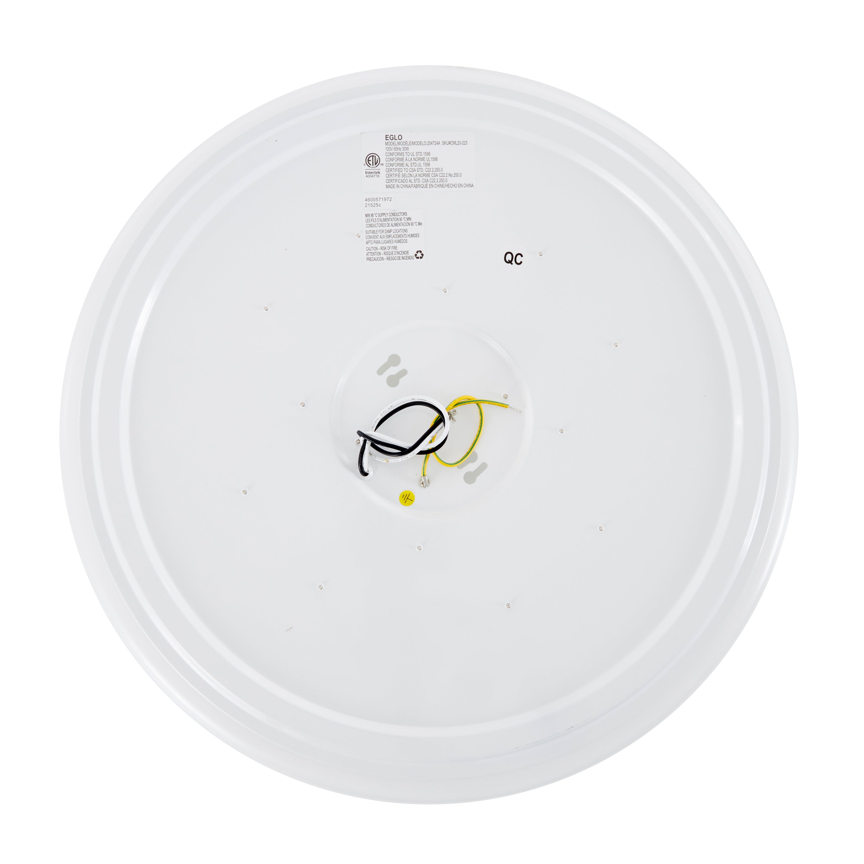 Lighting Orme 20 Inch Flush Mount LED Ceiling Light Fixture, (Used) - VMInnovations