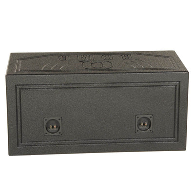 Q-POWER QBOMB12V 12" Rhino Lined Dual Vented Car Sub Box Enclosure (Open Box)