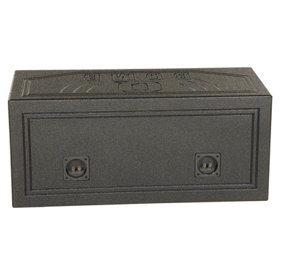 Q-POWER QBOMB12V 12" Rhino Lined Dual Vented Car Sub Box Enclosure (Open Box)
