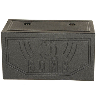 Q-POWER QBOMB12V 12" Rhino Lined Dual Vented Car Sub Box Enclosure (Open Box)