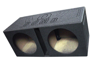 QPower Dual 12 Inch Vented Ported Sub Box w/ Boss Audio Phantom Audio Subwoofer