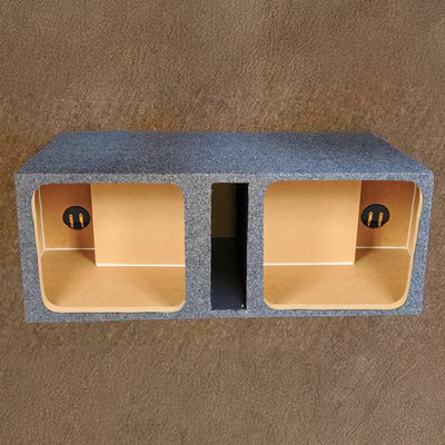 Q Power 10in Vented Heavy Duty Subwoofer Enclosure with 2 Square Holes(Open Box)
