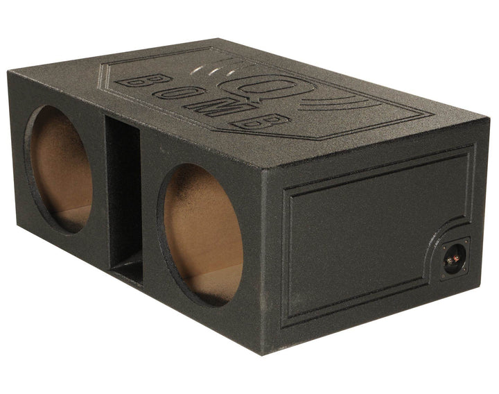 Q-POWER QBOMB12VL 12" Dual Vented Ported Car Subwoofer Box (Open Box) (2 Pack)