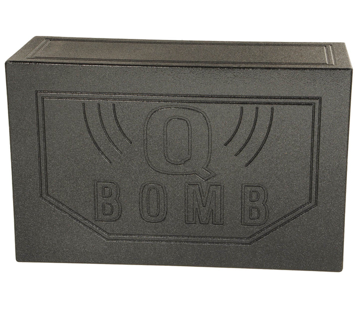 Q-Power QBOMB12VL 12" Dual Vented Ported Car Subwoofer Box Enclosure (Open Box)