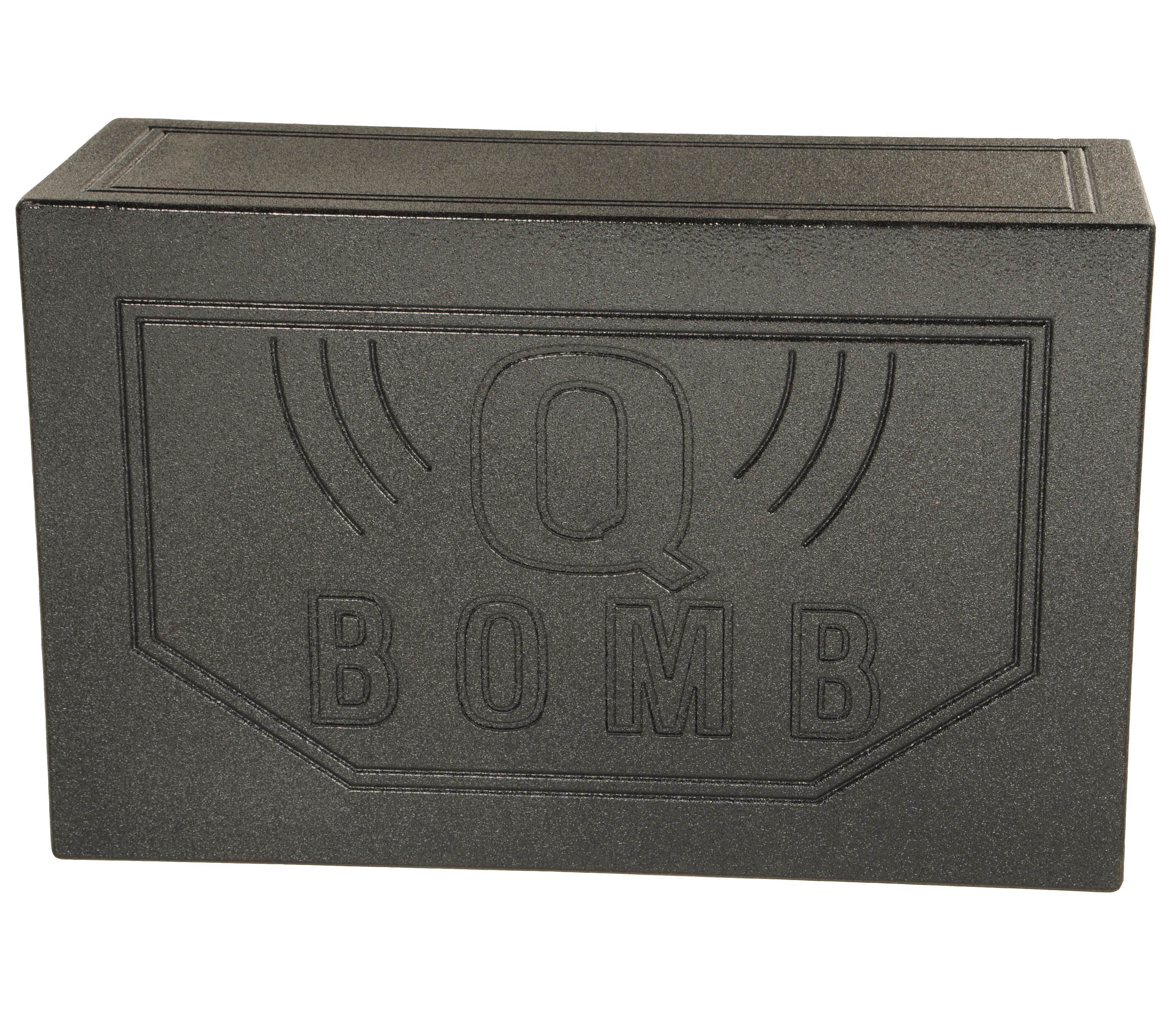 Q-POWER QBOMB12VL 12" Dual Vented Ported Car Subwoofer Sub Box Enclosure (Used) - VMInnovations