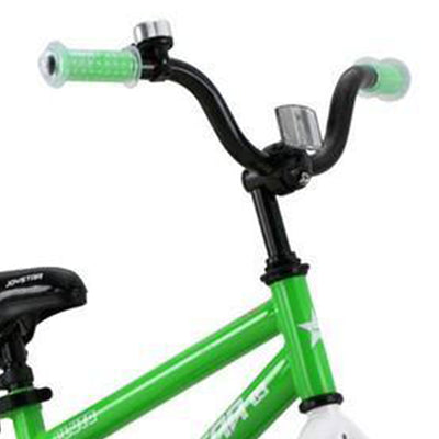 Joystar Pluto 14 Inch Ages 3 to 5 Kids Boys BMX Bike with Training Wheels, Green