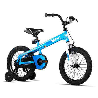 Joystar Whizz Bike for Boys & Girls Ages 3-5 w/ Training Wheels, 14", Blue(Used)