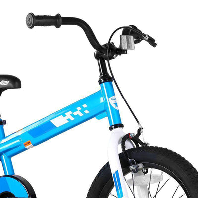 Joystar Whizz Bike for Boys & Girls Ages 3-5 w/ Training Wheels, 14", Blue(Used)