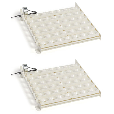 Farm Innovators 3200 Automatic 41 Spot Egg Turner for Improved Hatching (2 Pack)