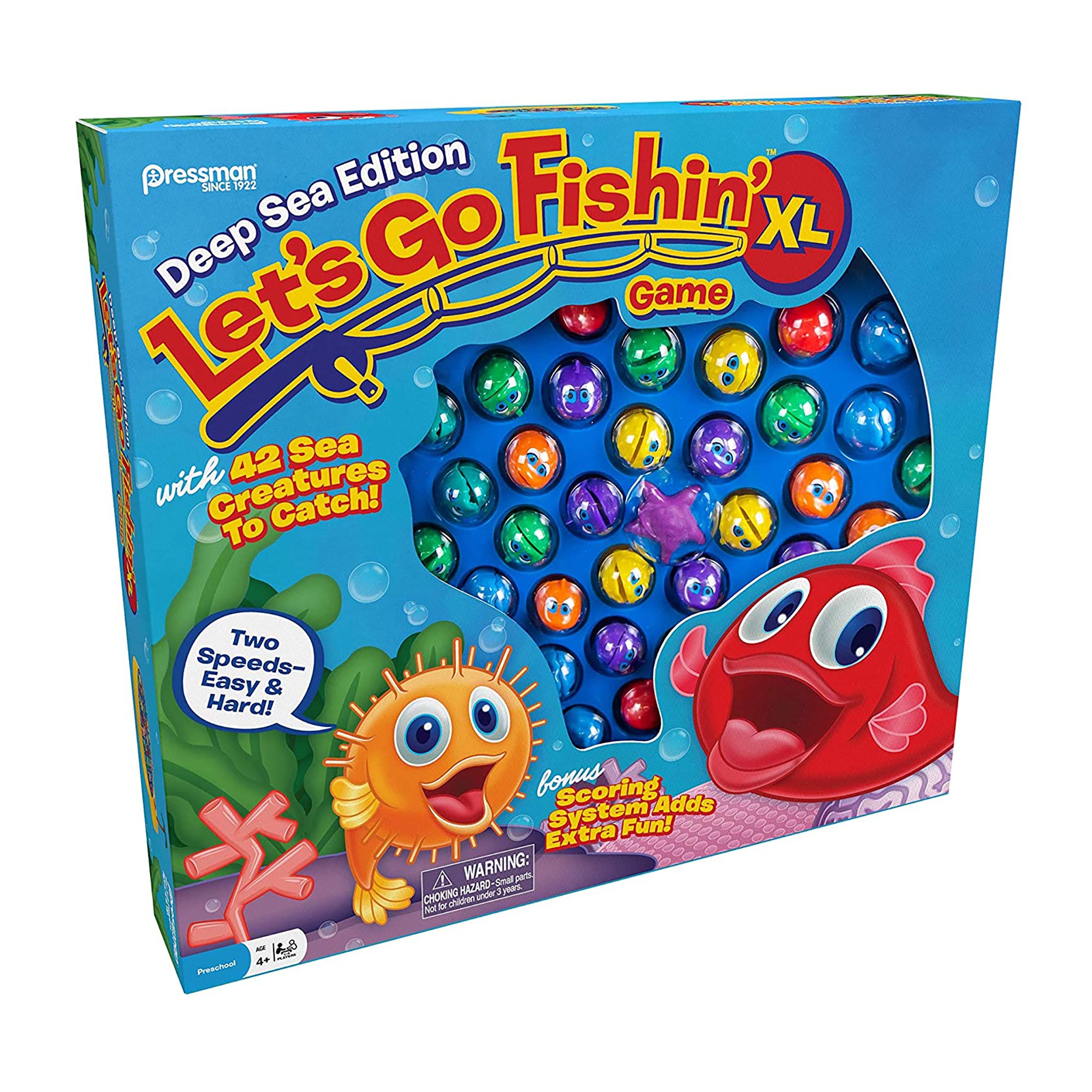 Pressman Let's Go Fishin' XL Deep Sea Edition with Goliath Dragon Snacks Game