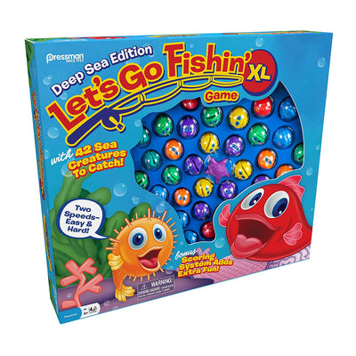 Pressman Let's Go Fishin' XL Deep Sea Edition with Goliath Dragon Snacks Game