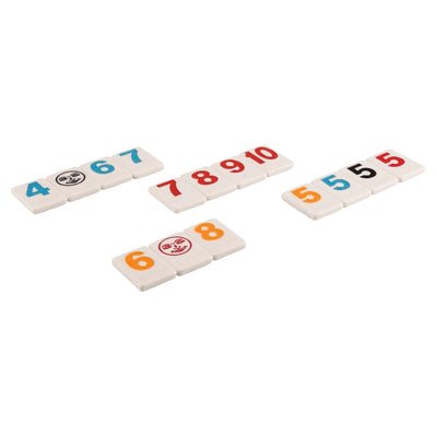 JAX Sequence Jumbo Edition with Pressman Rummikub Large Numbers Edition, Blue