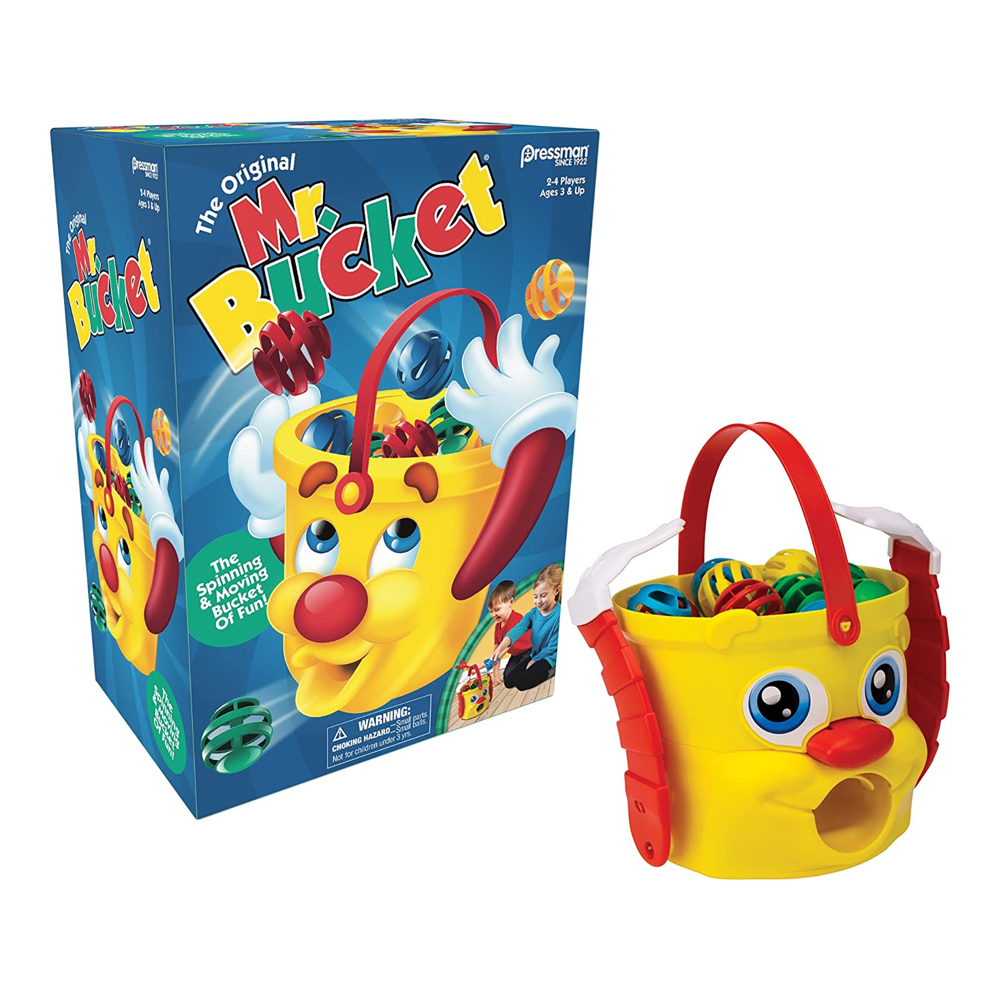 Pressman Shark Mr. Bucket Toy Game with 18 Accessories for Kids Ages 3 and Up