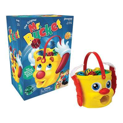 Pressman Shark Mr. Bucket Toy Game with 18 Accessories for Kids Ages 3 and Up