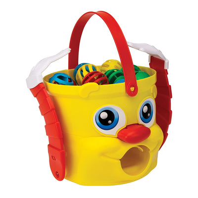 Pressman Shark Mr. Bucket Toy Game with 18 Accessories for Kids Ages 3 and Up