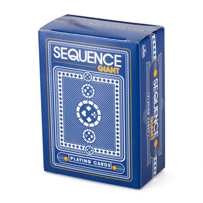 JAX Giant Sequence Jumbo Tube Edition with Deluxe Playing Mat, Cards, and Chips
