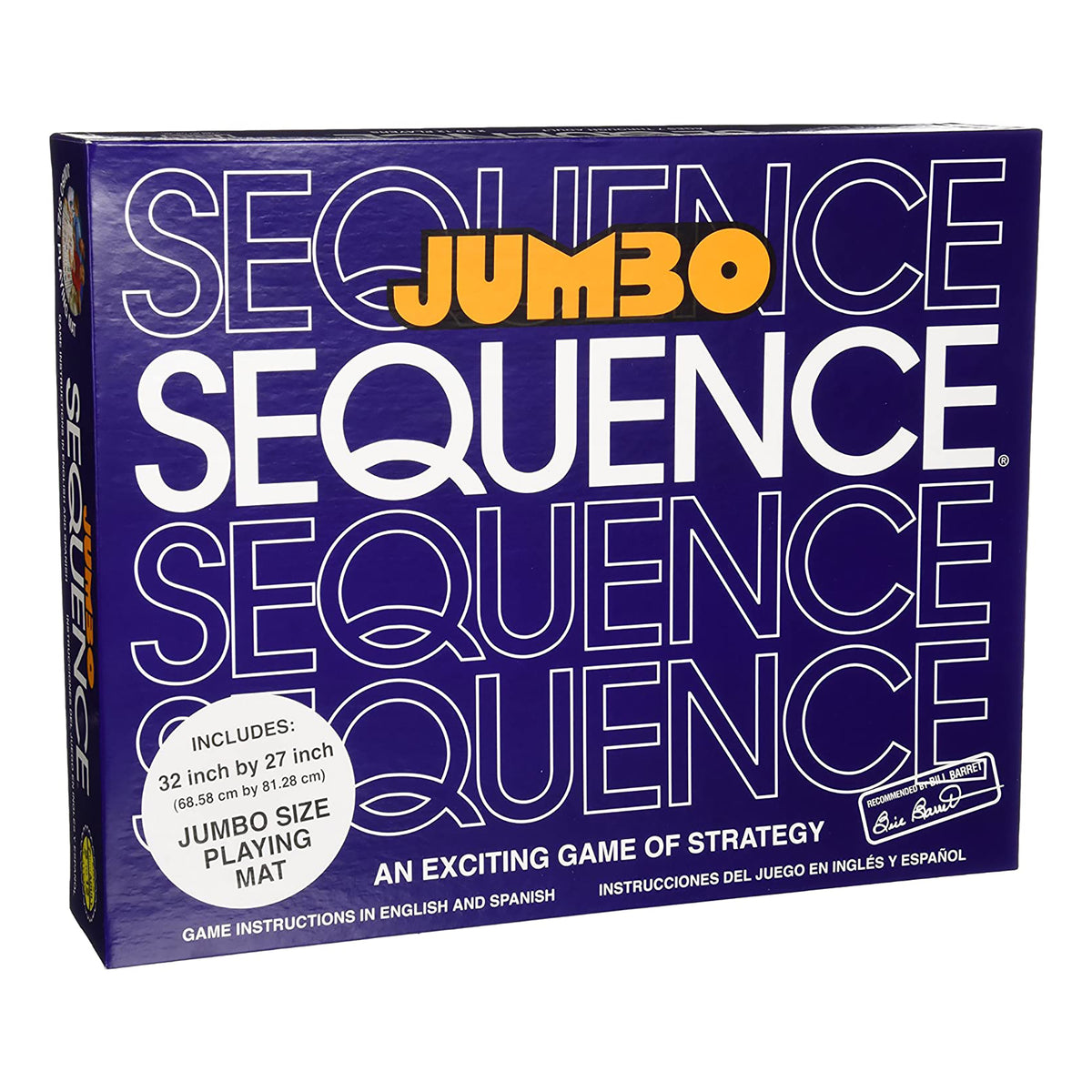 JAX Sequence Jumbo Edition with Pressman Rummikub Large Numbers Edition, Blue