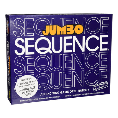 JAX Sequence Jumbo Edition with Pressman Rummikub Large Numbers Edition, Blue