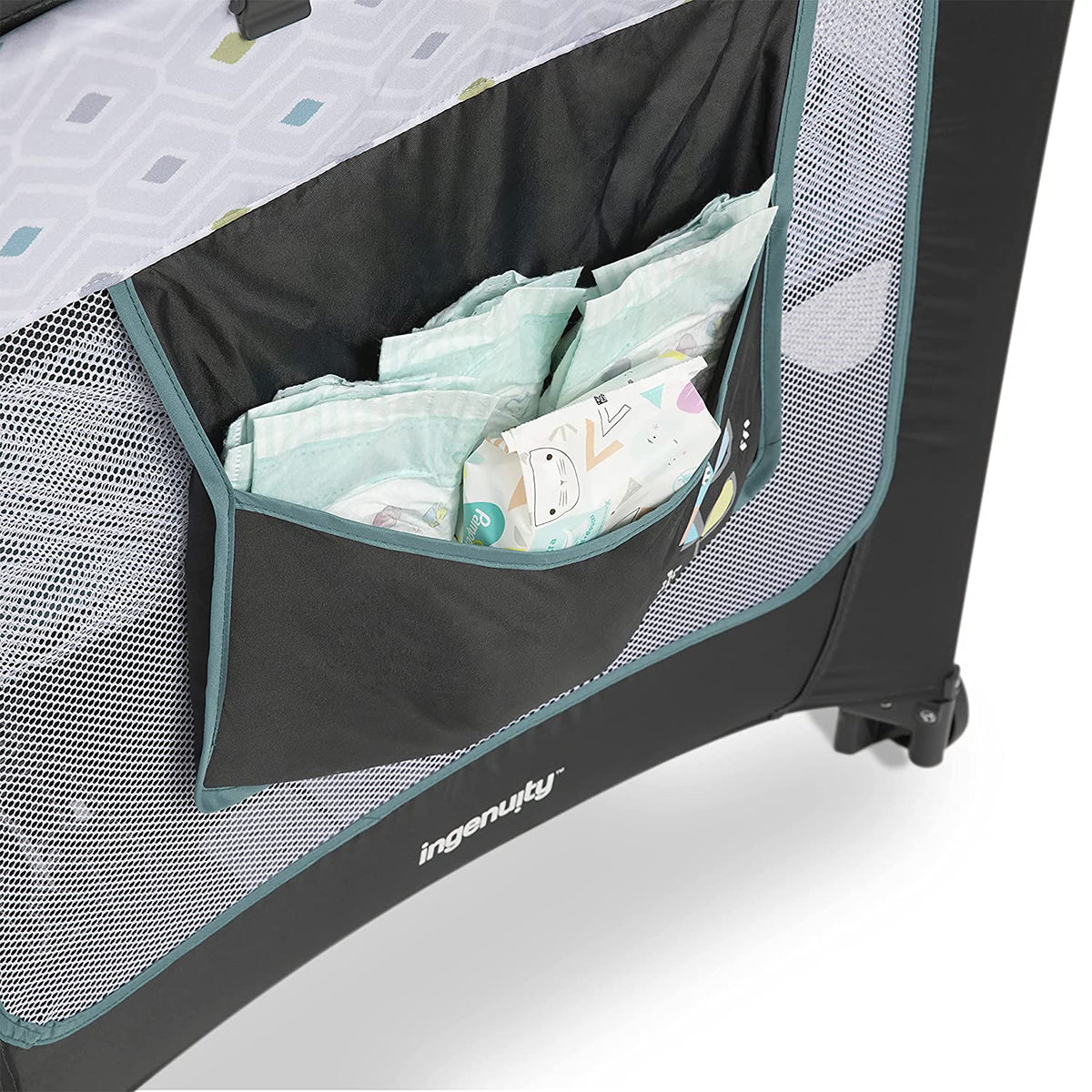 Ingenuity Smart and Simple Packable Portable Playard Pen w/ Changing Table, Nash - VMInnovations