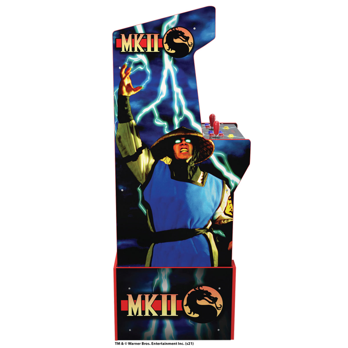Arcade1Up Midway Legacy Mortal Kombat Arcade Cabinet & Padded Stool, 2 Pack