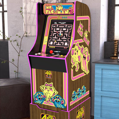 Arcade1Up Ms. Pac Man 40th Anniversary Classic 10 In 1 Arcade Machine(For Parts)