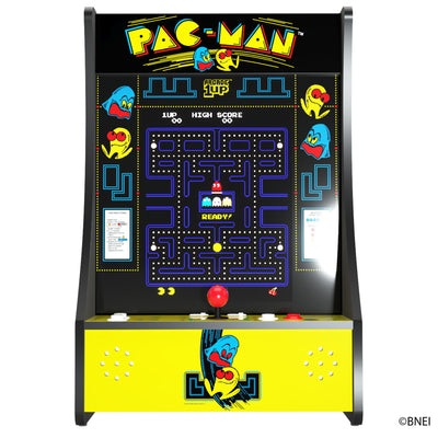 Arcade1Up Pac Man 5 in 1 Countertop Arcade Cabinet & Adjustable Padded Stool