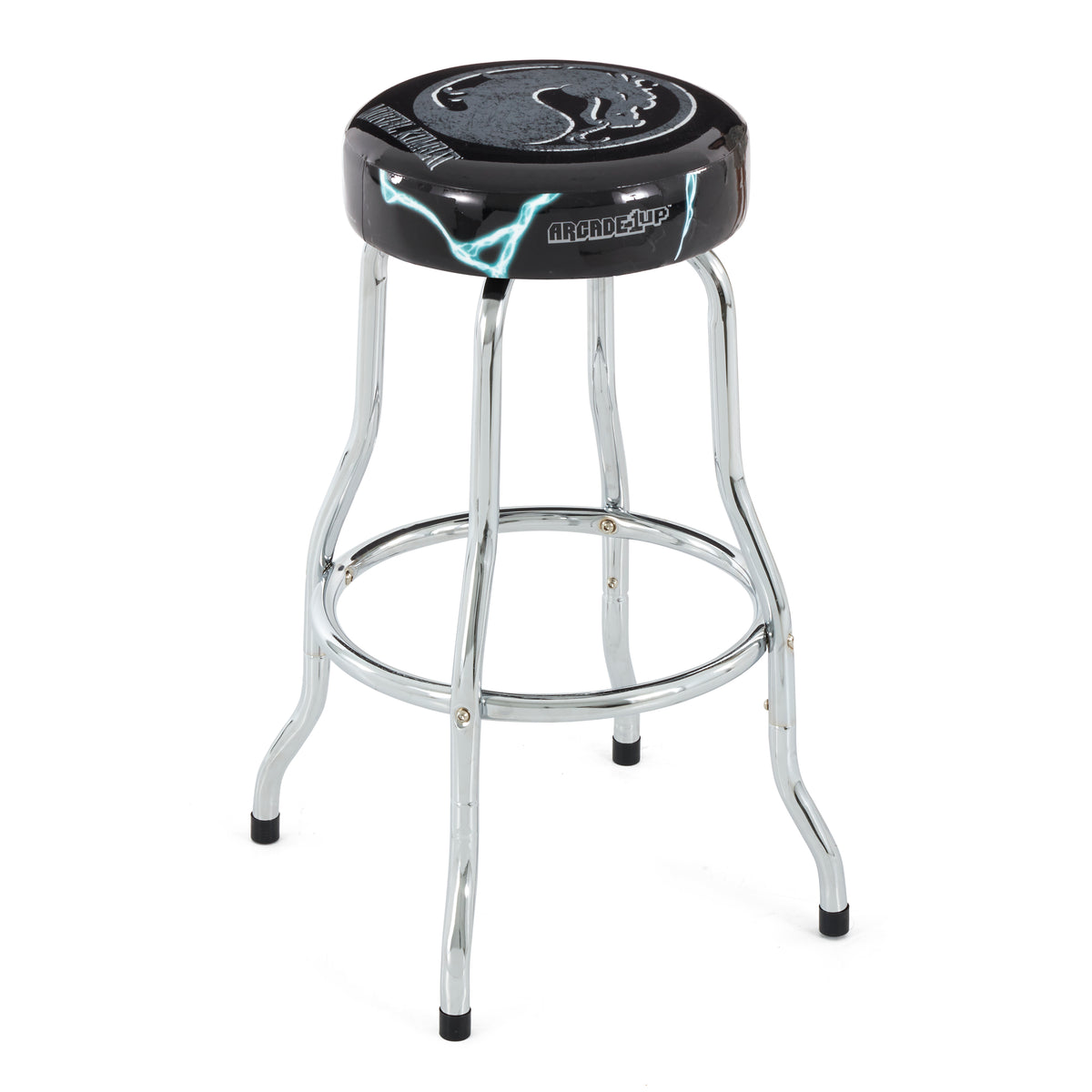 Arcade1UP Mortal Kombat Adjustable Height Steel Padded Arcade Stool, 2 Pack
