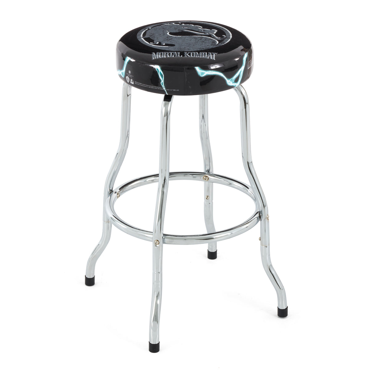 Arcade1UP Mortal Kombat Adjustable Height Steel Padded Arcade Stool, 2 Pack