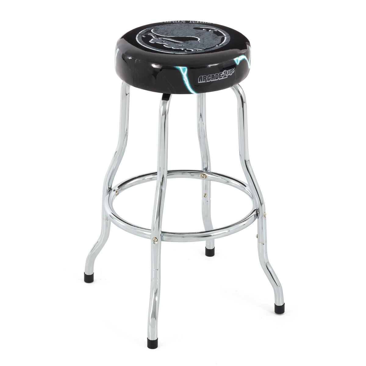 Arcade1UP Mortal Kombat Adjustable Height Steel Padded Arcade Stool, 2 Pack