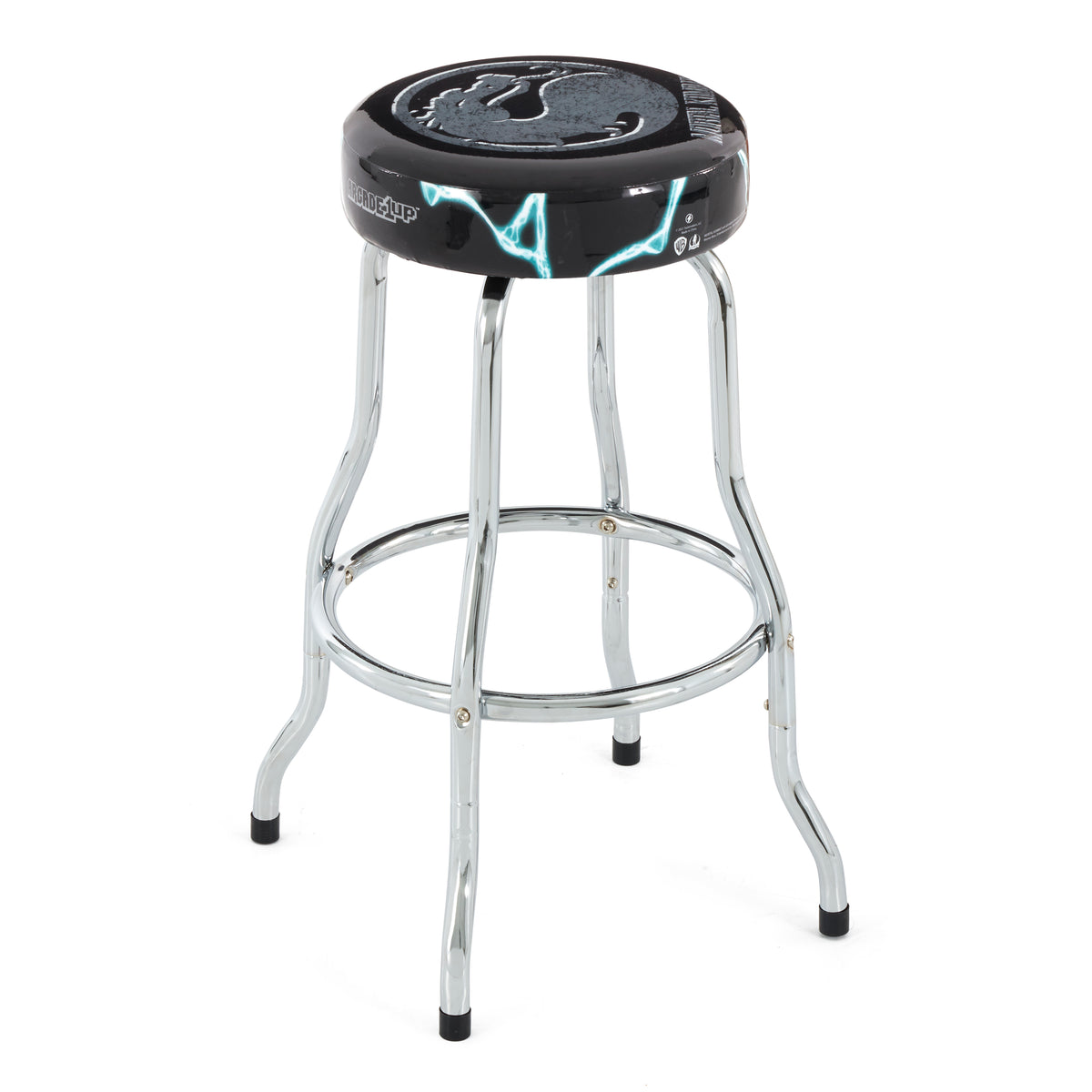 Arcade1UP Mortal Kombat Adjustable Height Steel Padded Arcade Stool, 2 Pack