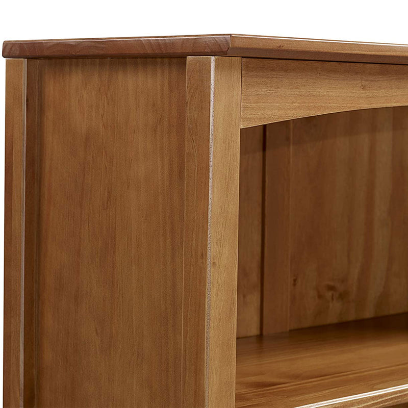 Camaflexi 6 Tier Shaker Style Bookshelf Wood Bookcase Shelf, Brown Cherry Finish