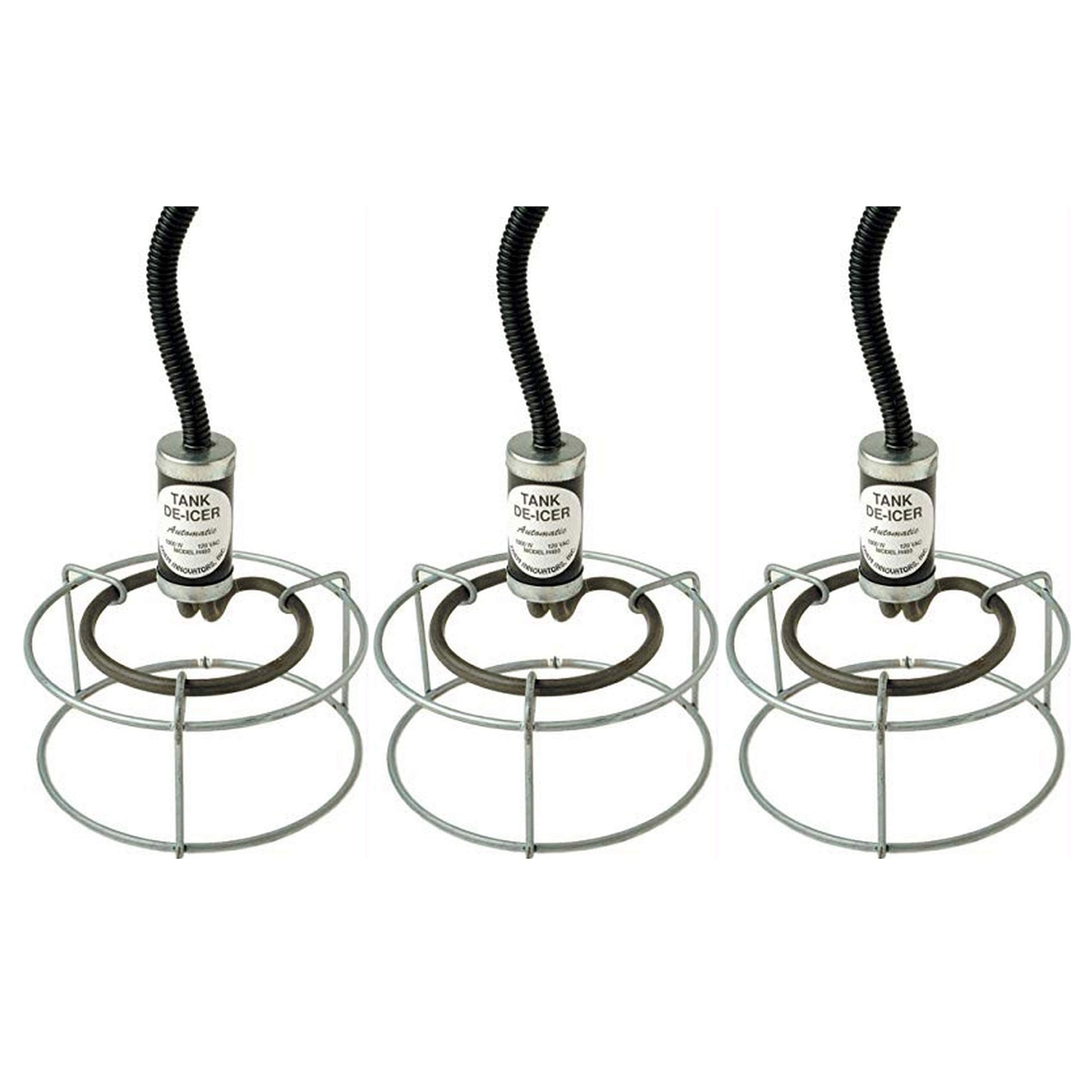 Farm Innovators Submergible Bucket Heater with Attached Guard, 1000 W (3 Pack)