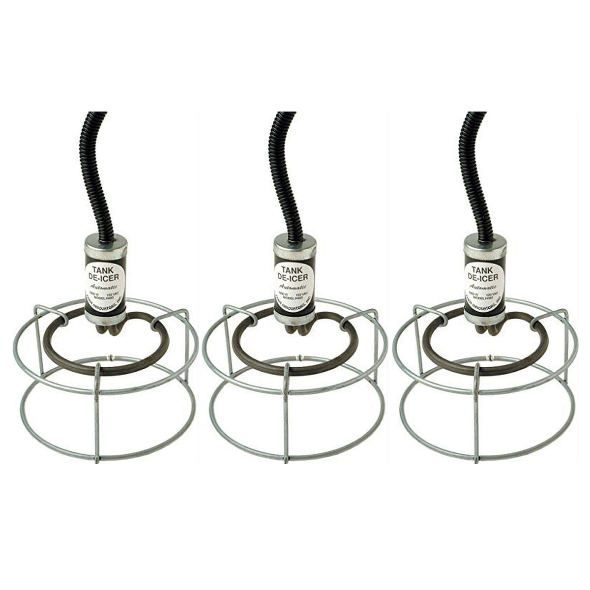 Farm Innovators Submergible Bucket Heater with Attached Guard, 1000 W (3 Pack)