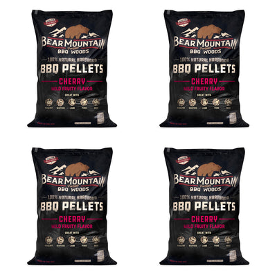 Bear Mountain BBQ All Natural Hardwood Cherry Smoker Pellets, 20 lbs (4 Pack)