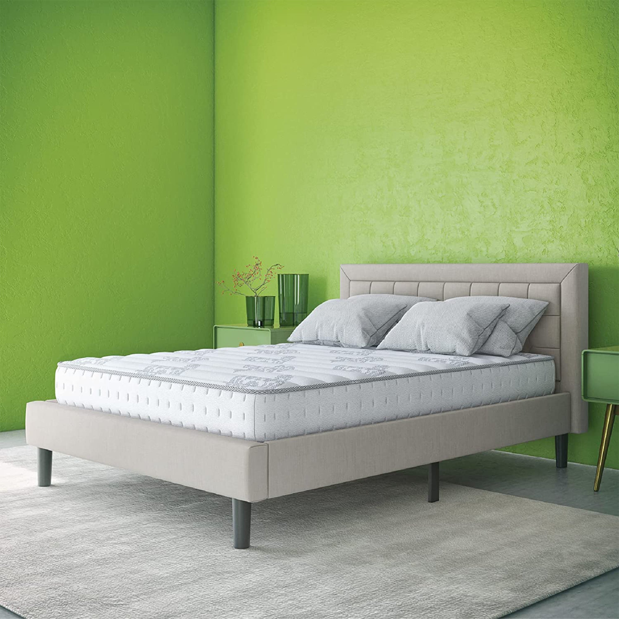 Classic Brands Decker Memory Foam & Innerspring Hybrid 10 Inch Mattress, Queen