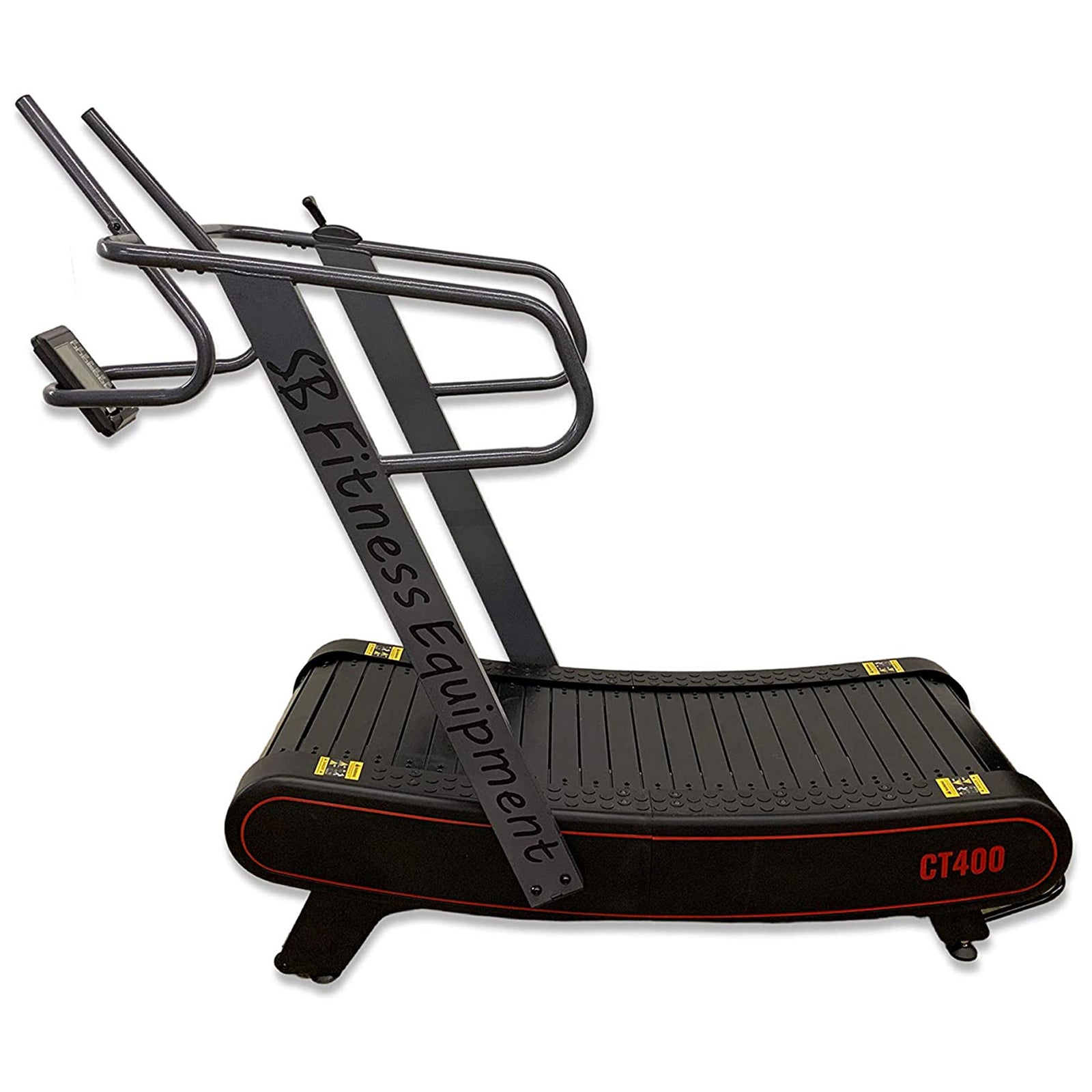 SB Fitness Equipment CT400 Self Generated Curved Commercial Treadmill w/ Display - VMInnovations
