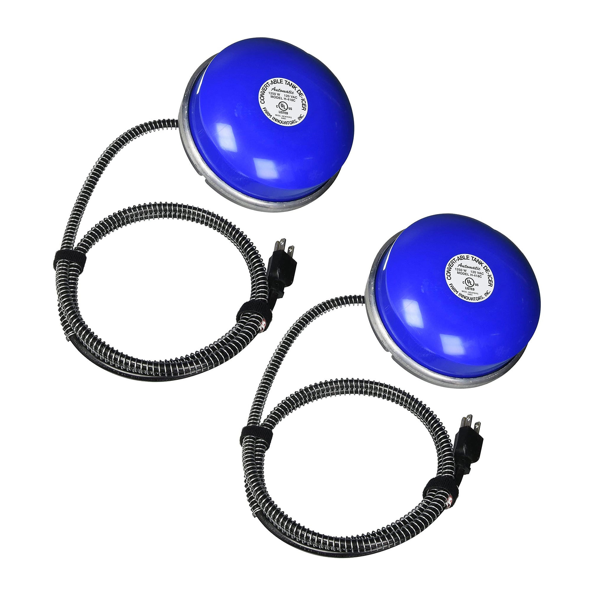 Farm Innovators Cast Aluminum 1250W Convert-Able Floating Tank De-Icer (2 Pack) - VMInnovations