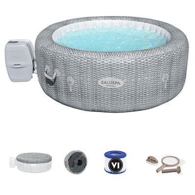 Bestway SaluSpa AirJet Inflatable Hot Tub and PureSpa Water Maintenance Kit