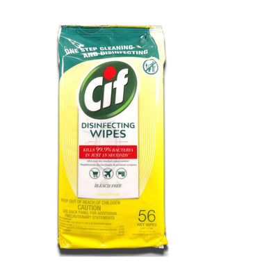 Fine Life Products Cif Multi Surface Disinfecting Citrus Wipes, 56 Ct (28 Pack)