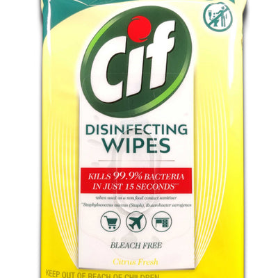 Fine Life Products Cif Multi Surface Disinfecting Citrus Wipes, 56 Ct (14 Pack)