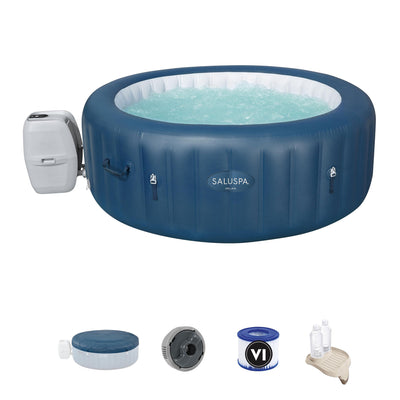 Bestway SaluSpa Milan Airjet Plus Inflatable Hot Tub w/ Intex PureSpa Cup Holder