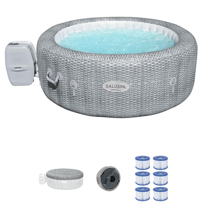 Bestway SaluSpa AirJet Honolulu Hot Tub & 12 Coleman SaluSpa Type VI Cartridges