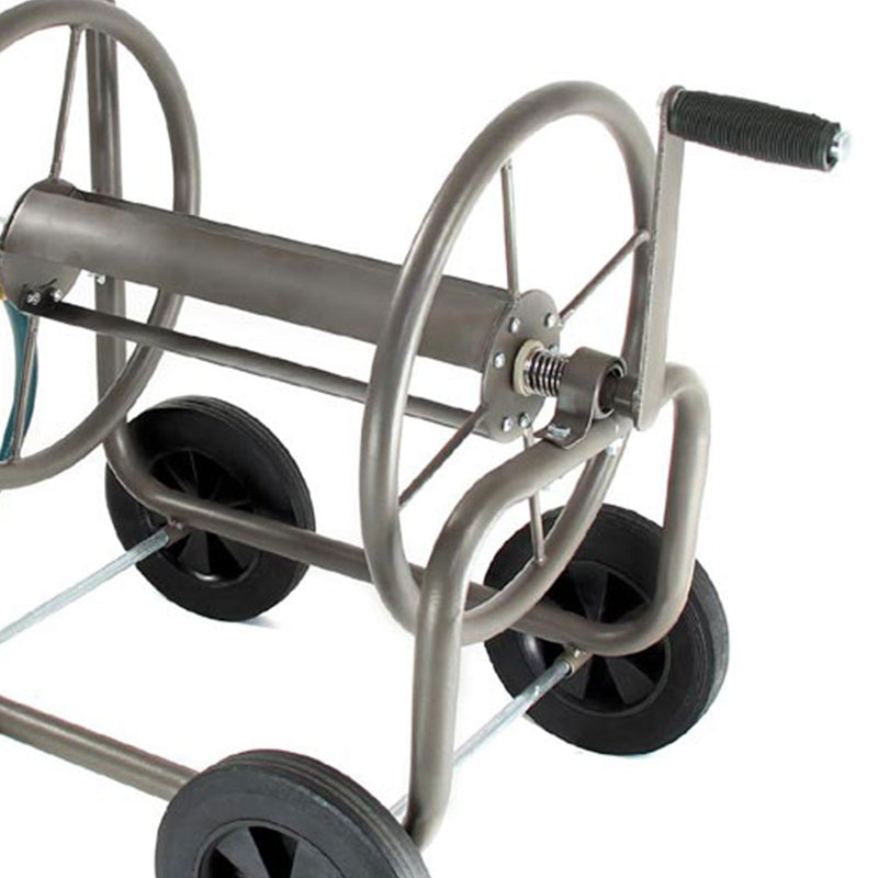 Liberty Garden 890 4 Wheel 200 Foot Steel Frame Water Hose Reel Cart (Open Box)