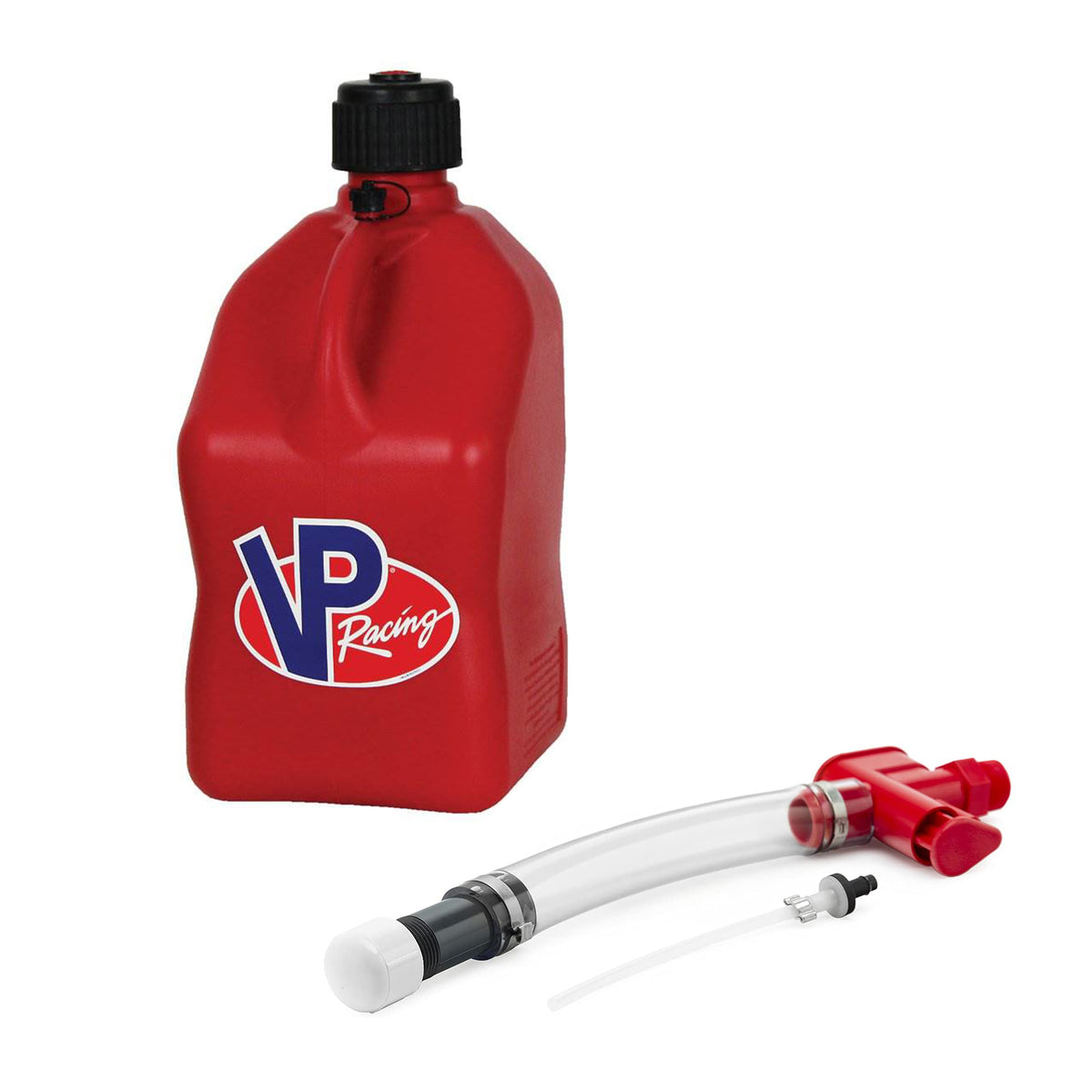 VP Racing Fuels Fuel Hose Fluid Control System & Motorsport Racing Jug Can, Red