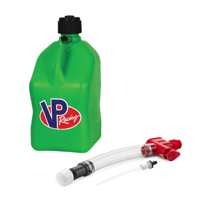 VP Racing Fuels No Spill Hose Control System with 5 Gallon Utility Jug, Green