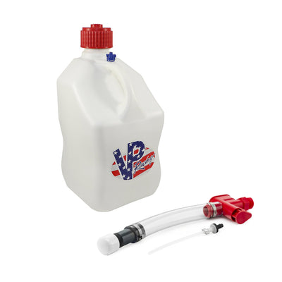 VP Racing Fuels No Spill Hose Control System with 5gal Utility Jug, Patriotic