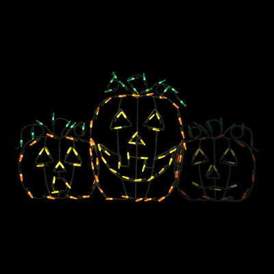 ProductWorks Pro-Line LED Animation Jack-O-Lanterns Halloween Yard Decoration