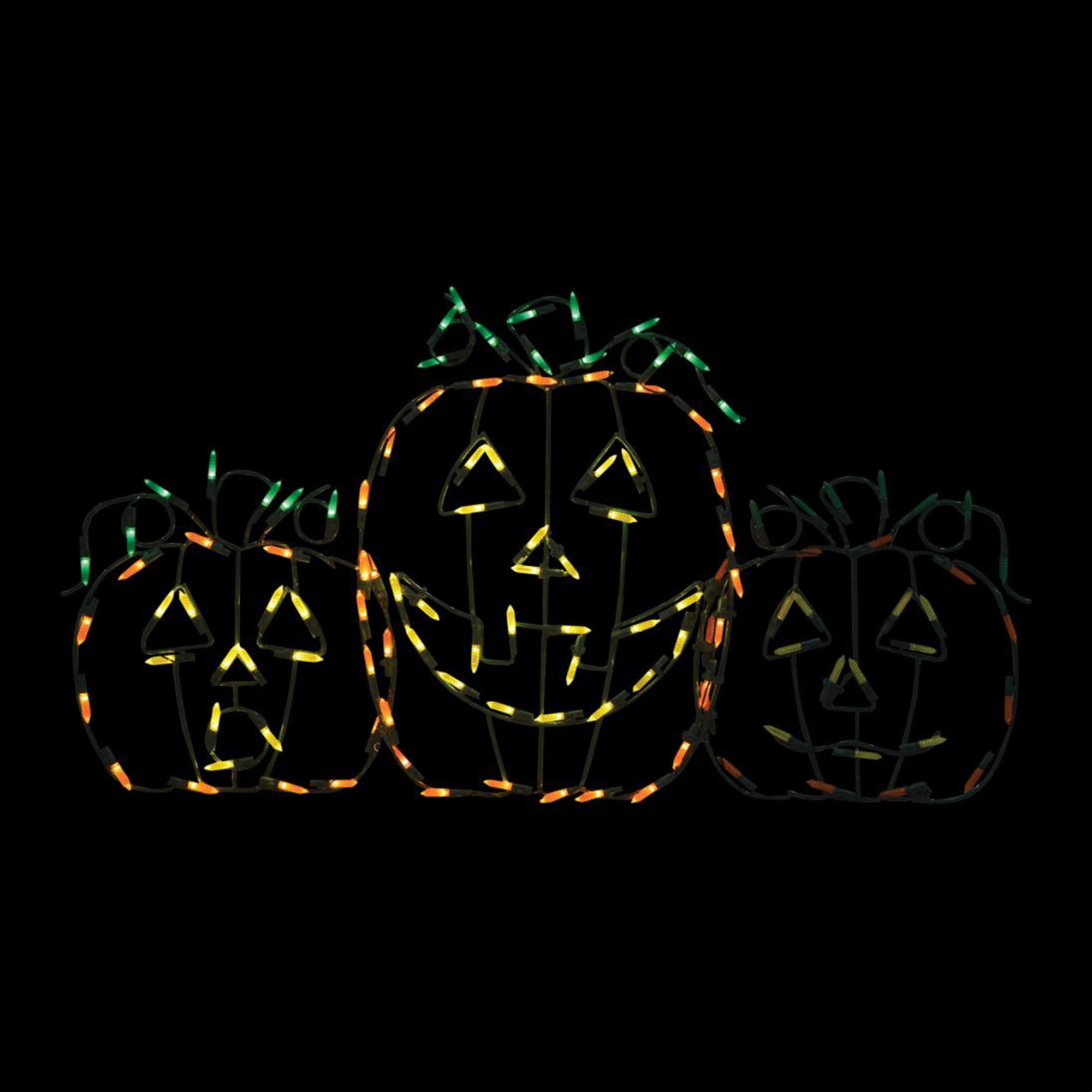 ProductWorks Pro Line LED Jack-O-Lanterns Halloween Yard Decoration (2 Pack) - VMInnovations